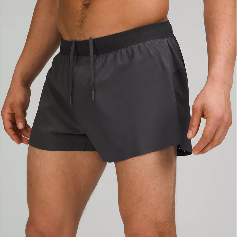 Lululemon Fast and Free Reflective Short 3" Black like new